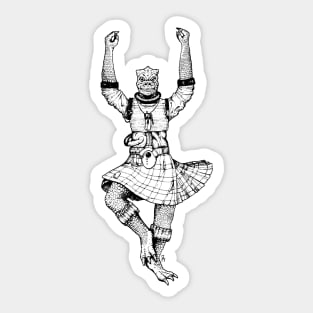 Pas de Bossk (ink drawing with white background) Sticker